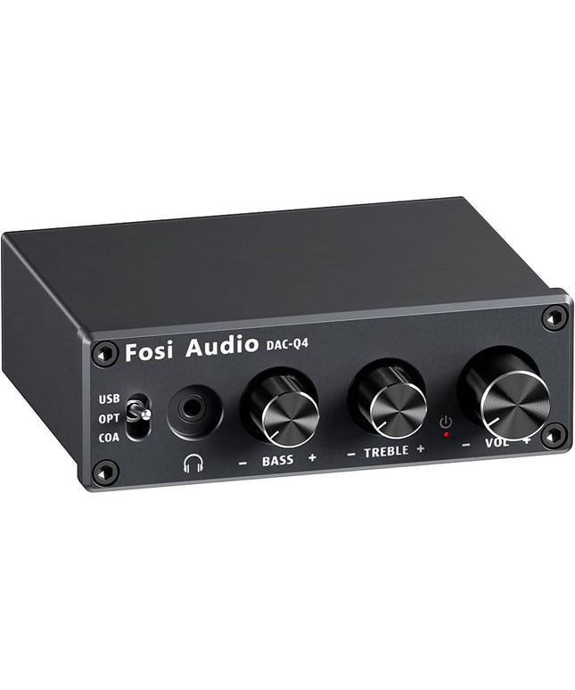 Fosi Audio Q4 Mini Stereo Gaming DAC & Headphone Amplifier Audio