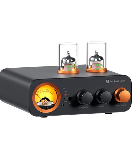 Fosi Audio MC331 Tube Integrated Bluetooth Amplifier with DAC and VU Meter