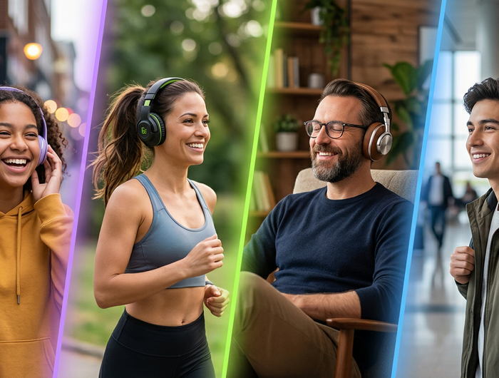 <h1>Headphones for every kind of listener</h1>